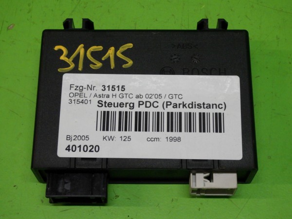 Steuergerät PDC (Park Distance Control) - OPEL ASTRA H GTC (L08) 2.0 Turbo 0263004164
