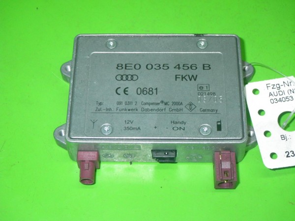 Antennenverstärker - AUDI (NSU) A4 (8EC, B7) 3.2 FSI quattro 8E0035456B