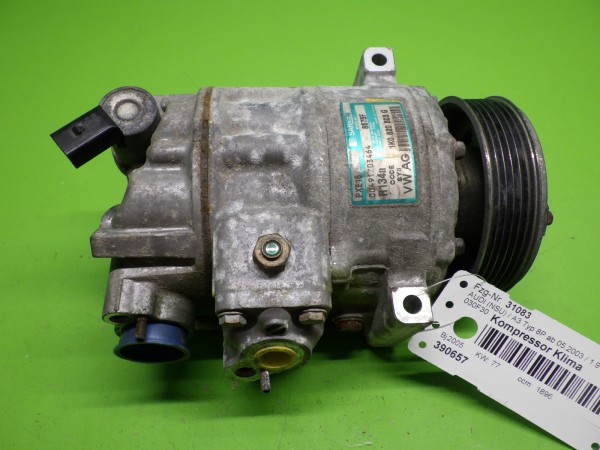 Klimakompressor - AUDI (NSU) A3 (8P1) 1.9 TDI 1K0820803G